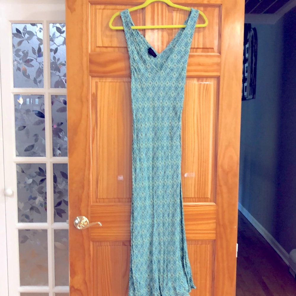 Sun dress A-line ,Soft Green.,an easy vacation dress ,,,,,,